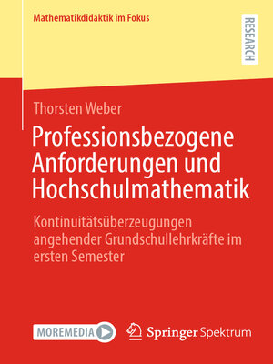 cover image of Professionsbezogene Anforderungen und Hochschulmathematik